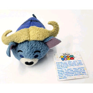 New Tsum Tsum Zootopia Mini Plush Chief Bogo Buffalo Police Cop Blue 3" Long Toy